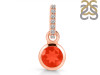 Red Onyx & White Topaz Pendant ROX-RDP-958-CZ-LOOP.