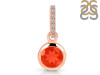 Red Onyx & White Topaz Pendant ROX-RDP-959-CZ-LOOP.
