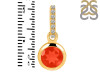 Red Onyx & White Topaz Pendant ROX-RDP-959-CZ-LOOP.