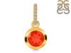 Red Onyx & White Topaz Pendant ROX-RDP-960-CZ-LOOP.