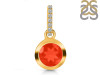 Red Onyx & White Topaz Pendant ROX-RDP-992-CZ-LOOP.