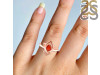 Red Onyx Lotus Ring ROX-RDR-2157.