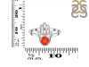 Red Onyx Hamsa Hand Ring ROX-RDR-2163.