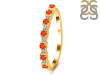 Red Onyx & White Topaz Ring ROX-RDR-2201.