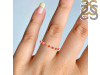Red Onyx & White Topaz Ring ROX-RDR-2201.