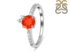 Red Onyx & White Topaz Ring ROX-RDR-2303.