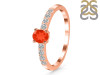 Red Onyx & White Topaz Ring ROX-RDR-2538.