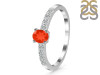 Red Onyx & White Topaz Ring ROX-RDR-2538.