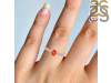 Red Onyx & White Topaz Ring ROX-RDR-2538.