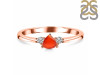 Red Onyx  & White Topaz Ring ROX-RDR-2543.