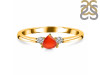 Red Onyx  & White Topaz Ring ROX-RDR-2543.