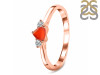 Red Onyx  & White Topaz Ring ROX-RDR-2543.