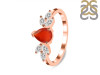 Red Onyx & White Topaz Ring ROX-RDR-2556.