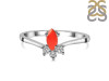 Red Onyx & White Topaz Ring ROX-RDR-2590.