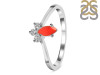 Red Onyx & White Topaz Ring ROX-RDR-2590.