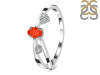 Red Onyx & White Topaz Ring ROX-RDR-2629.