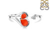 Red Onyx & White Topaz Ring ROX-RDR-2675.