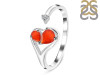 Red Onyx & White Topaz Ring ROX-RDR-2675.