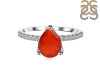 Red Onyx & White Topaz Ring ROX-RDR-2860.