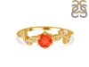 Red Onyx & White Topaz Ring ROX-RDR-2981.