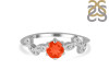 Red Onyx & White Topaz Ring ROX-RDR-2981.