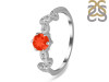 Red Onyx & White Topaz Ring ROX-RDR-2981.