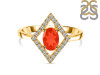 Red Onyx & White Topaz Ring ROX-RR-134.