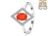 Red Onyx & White Topaz Ring ROX-RR-134.