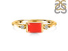 Red Onyx & White Topaz Ring ROX-RR-135.
