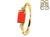 Red Onyx & White Topaz Ring ROX-RR-135.