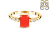 Red Onyx & White Topaz Ring ROX-RR-139.
