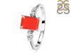 Red Onyx & White Topaz Ring ROX-RR-139.