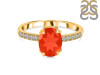 Red Onyx & White Topaz Ring ROX-RR-207.