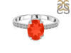 Red Onyx & White Topaz Ring ROX-RR-207.