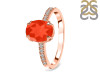 Red Onyx & White Topaz Ring ROX-RR-207.