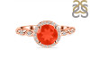 Red Onyx & White Topaz Ring ROX-RR-267.