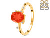 Red Onyx & White Topaz Ring ROX-RR-318.