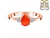 Red Onyx & White Topaz Ring ROX-RR-335.