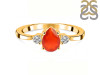 Red Onyx & White Topaz Ring ROX-RR-335.