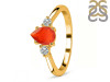 Red Onyx & White Topaz Ring ROX-RR-335.
