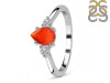 Red Onyx & White Topaz Ring ROX-RR-335.