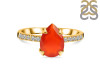 Red Onyx & White Topaz Ring ROX-RR-344A.