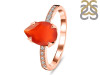 Red Onyx & White Topaz Ring ROX-RR-344A.