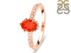 Red Onyx & White Topaz Ring ROX-RR-35.