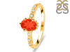 Red Onyx & White Topaz Ring ROX-RR-35.