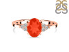 Red Onyx & White Topaz Ring ROX-RR-364.