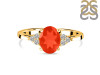 Red Onyx & White Topaz Ring ROX-RR-364.