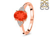 Red Onyx & White Topaz Ring ROX-RR-364.