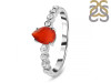 Red Onyx & White Topaz Ring ROX-RR-419D.