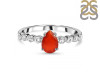 Red Onyx & White Topaz Ring ROX-RR-419D.
